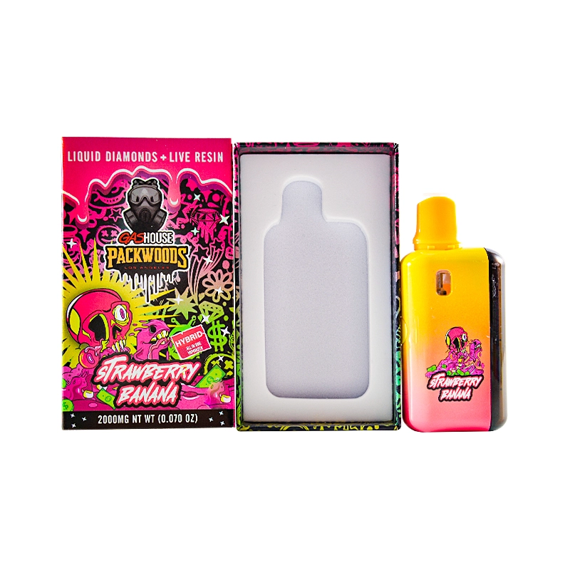 USA stock gas house vape 2ml wholesale | Custom gashouse packwoods 2 gram  disposable