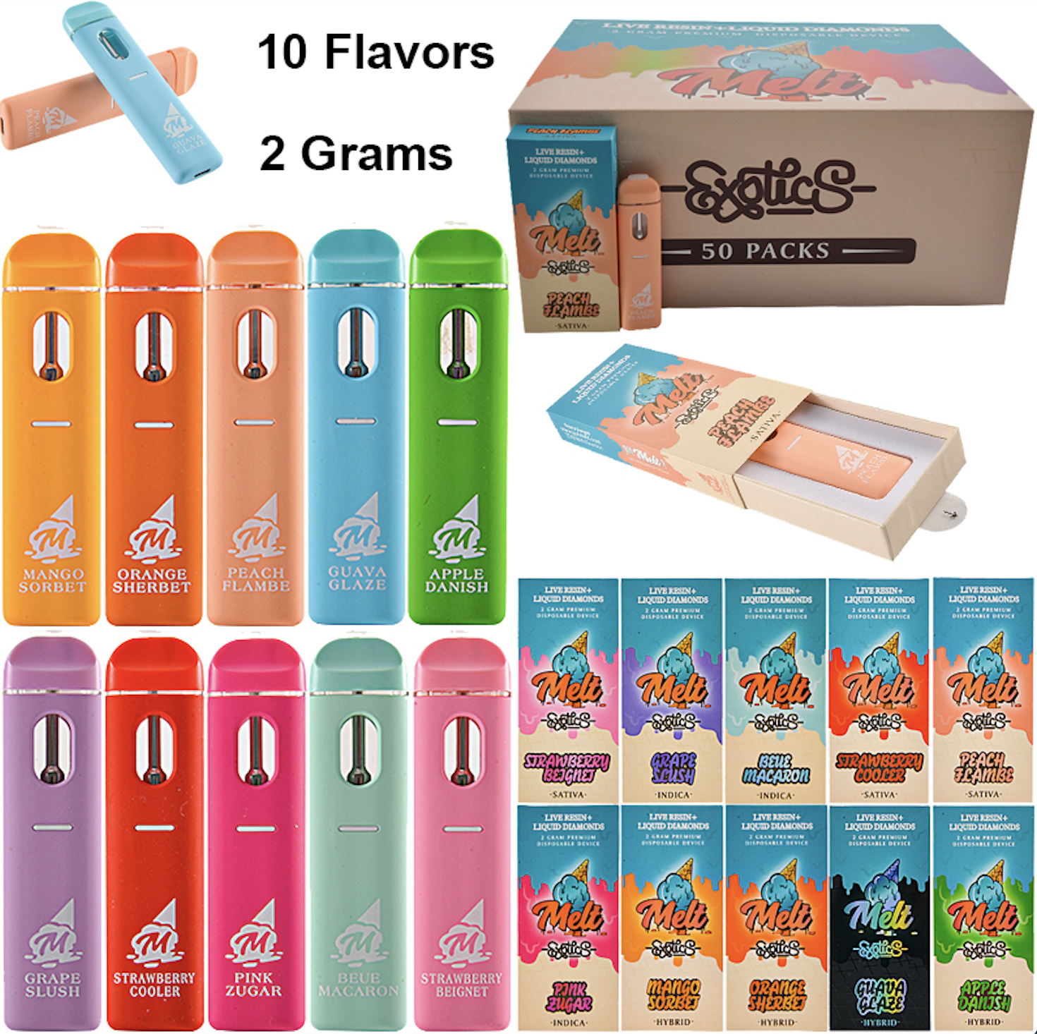 Got Melt 2000mg USA stock 
