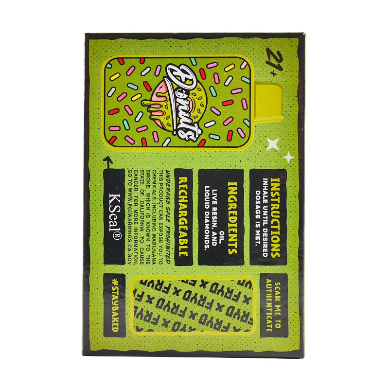 USA warehouse 2ml fryd donuts thc
