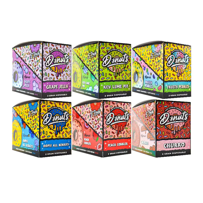 USA  Fryd Extracts Donuts Disposable 2g Wholesale 5 Flavors