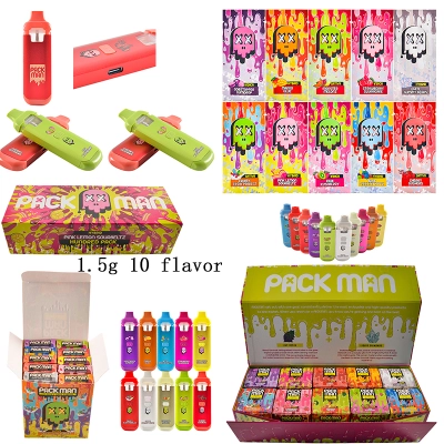USA Hot Sale Packman Mini 1.5g Disposable Vape Pens 1500mg Device Pod 01