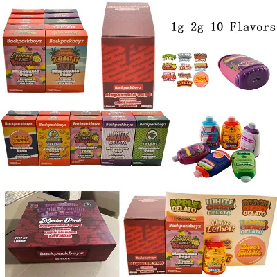 USA stock New Backpackboyz disposable 1g 2g 10 Flavors 01