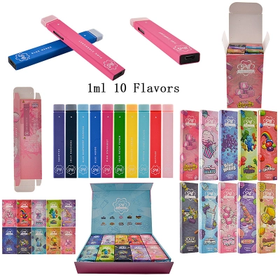 USA warehouse Piff Bar Disposables 1ml 10 Flavors  01