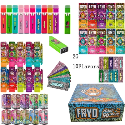 USA Fryd Gen 7 Disposable Vape Pens 2g 2000mg Device Pods 10 Flavors 01