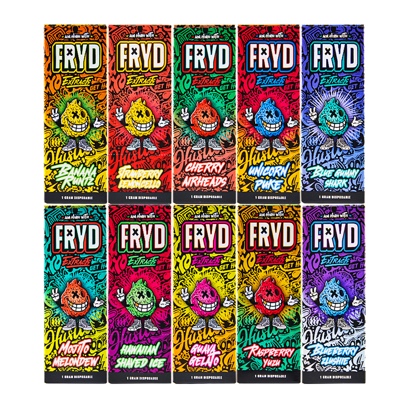  Fryd 1g  Disposable Vape Pens 10 Flavors