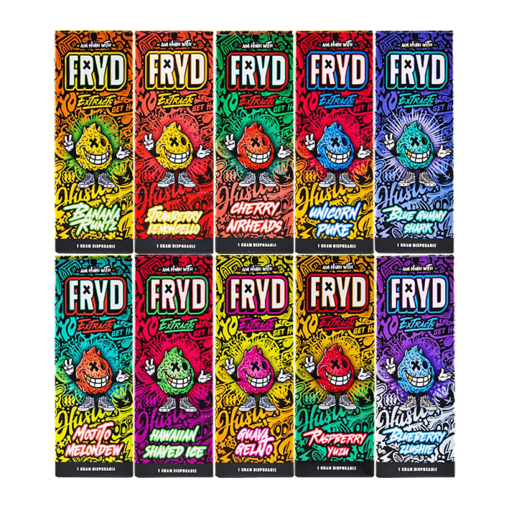  Fryd 1g  Disposable Vape Pens 10 Flavors