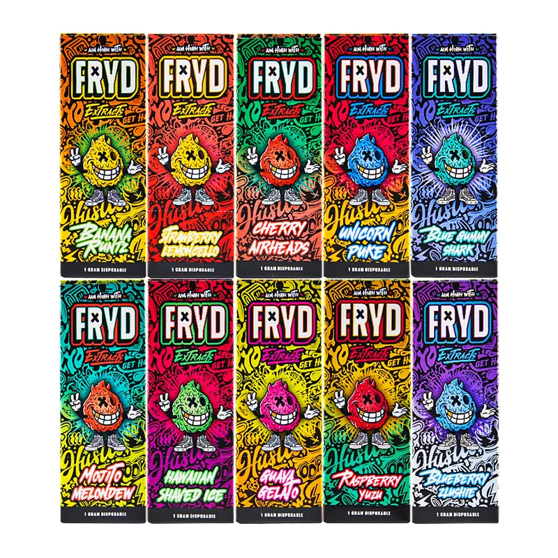  Fryd 1g  Disposable Vape Pens 10 Flavors