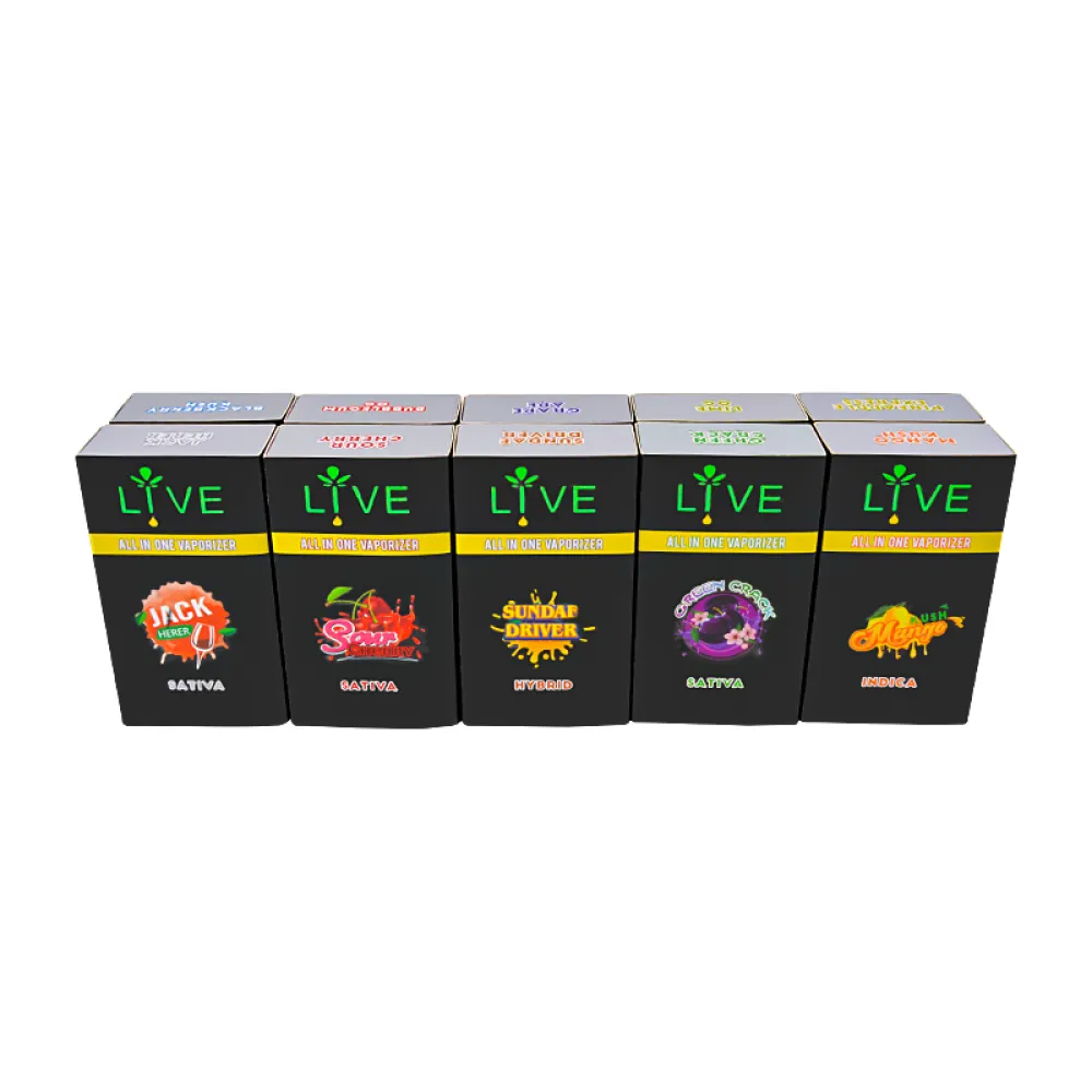Live resin disposable vape 2g with screen