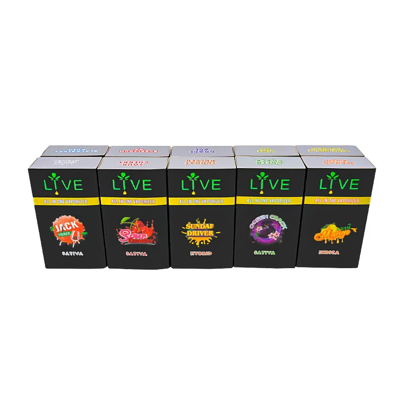 Live resin disposable vape 2g with screen