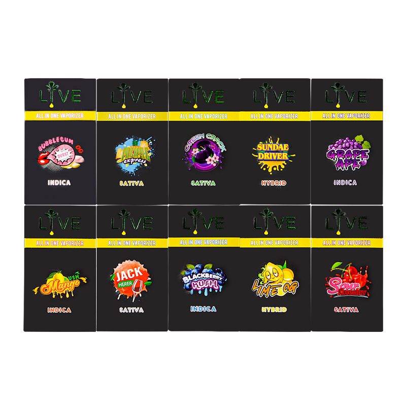 USA Live resin disposable vape 2g with screen