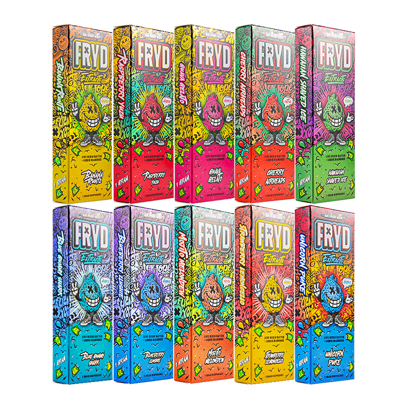 USA Stock Fryd 1g 1 Gram Disposable Vape Pens 10 Flavors