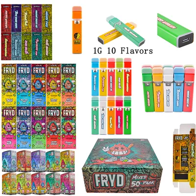 USA Stock Fryd 1g 1 Gram Disposable Vape Pens 10 Flavors 01