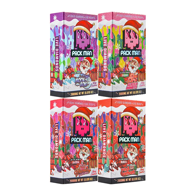 USA Packman Christmas style 2 gram With Digital Screen 2G 10 Flavors