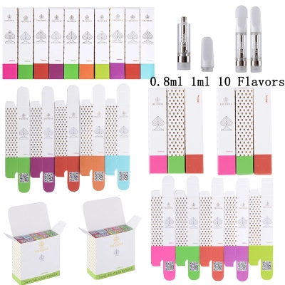 USA Trudose Vape Cartridges 1ml 0.8ml vape carts 10 Flavors 01