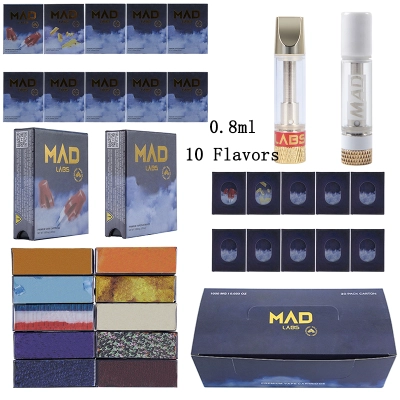 USA Mad lab carts 0.8g 10 flavors wholesale  01