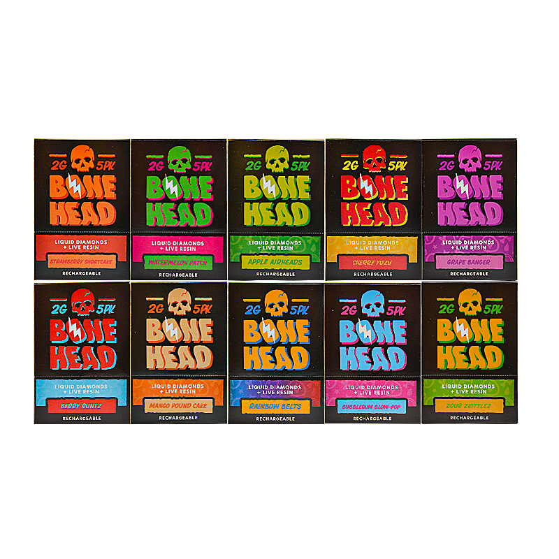 USA Bone Head 2G disposables 2 Gram Empty vapes 10 flavors wholesale