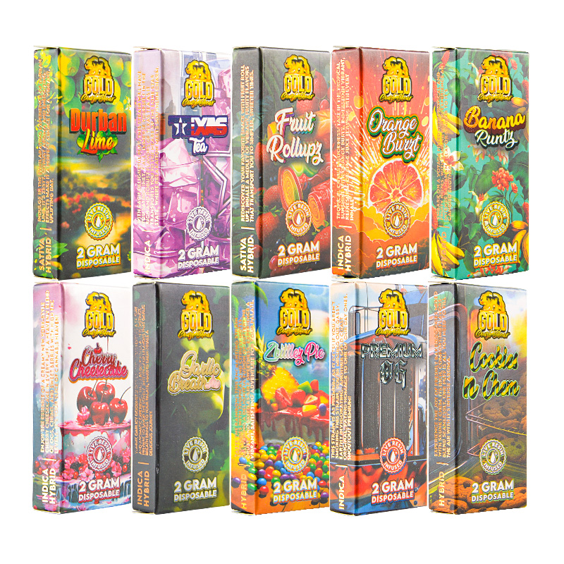 USA GCC V2 2G disposable gold coast clear 2gram empty vapes  10 Flavors 