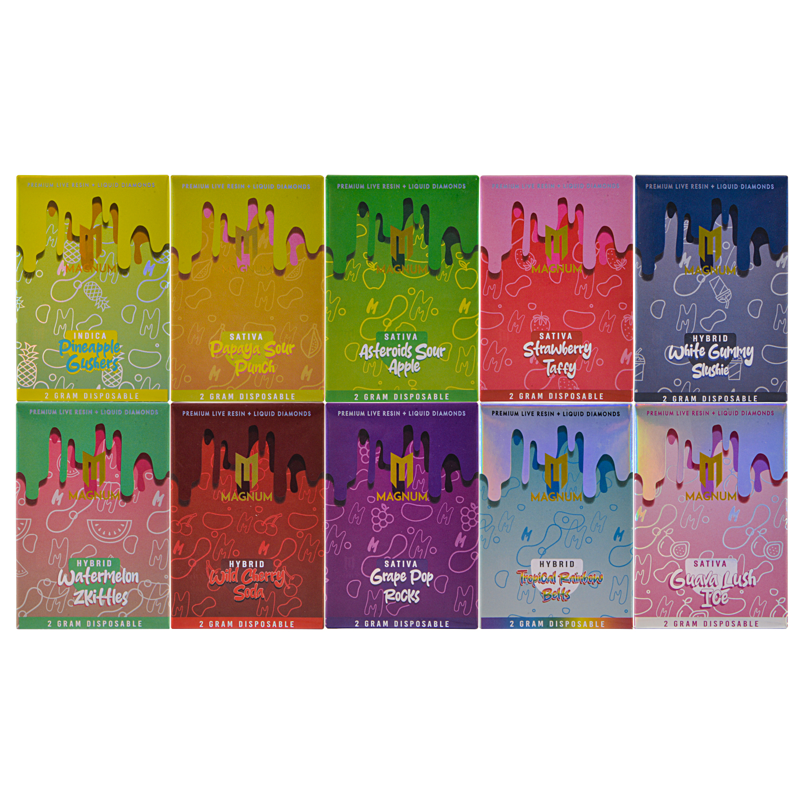 USA Mugnum 2g  Mugnum LAB empty vapes wholesale 10 flavors