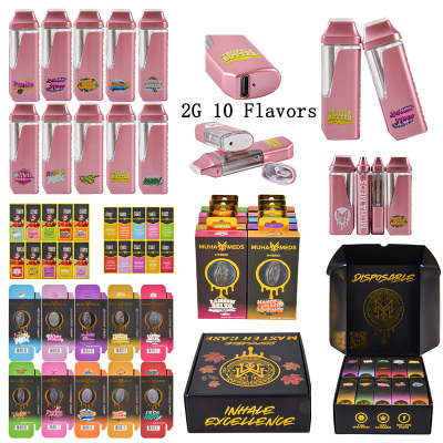 USA  New Pink MUHA MEDS MAVRICKS Disposables 2g empty vapes10 Flavors fast shipping 01
