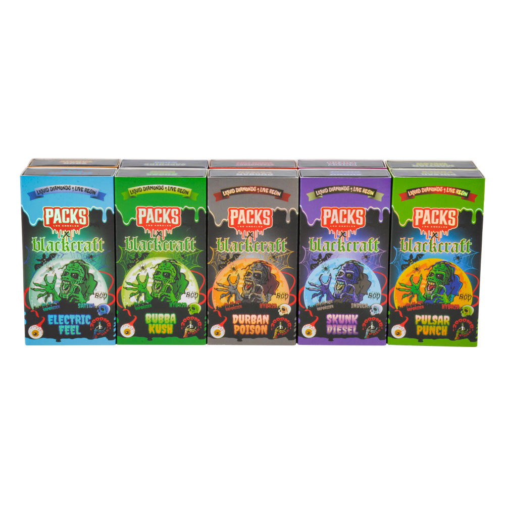 Packs x Blackcraft 2g disposable empty vapes 10 flavors