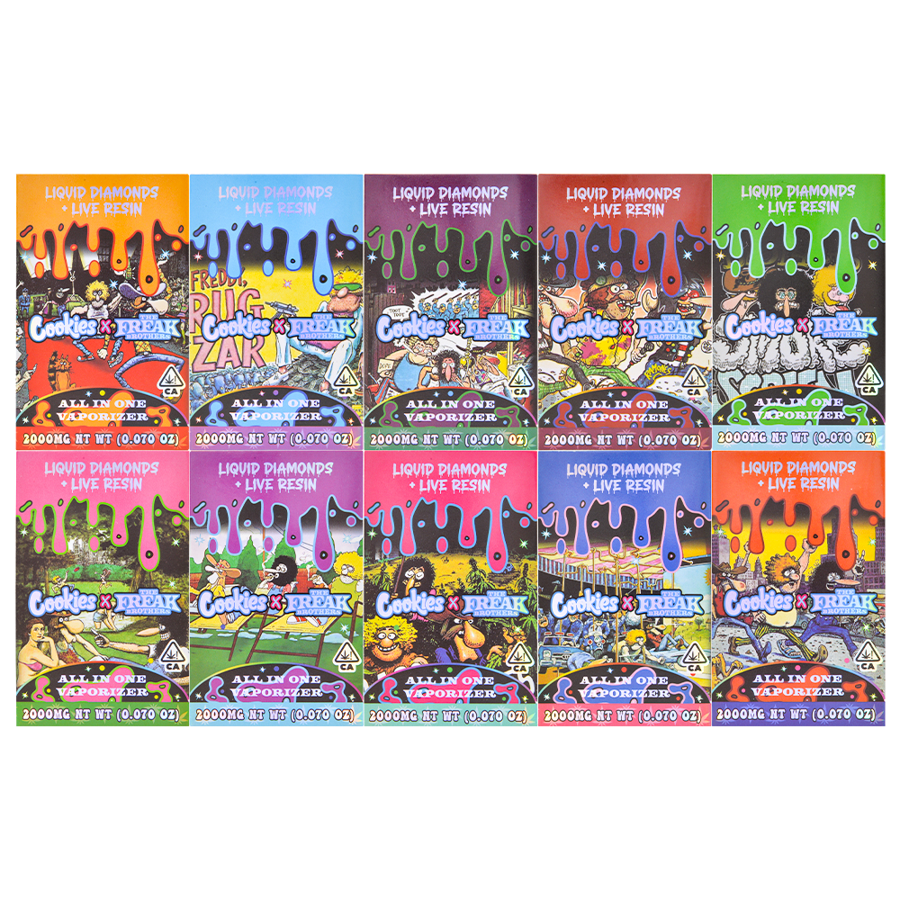 USA Cookies & The Freak Brothers 2G Disposable 2000mg empty vapes wholesale