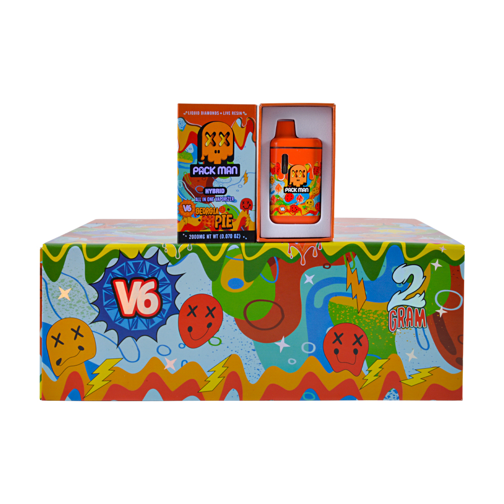 USA Packman V6 disposable vape with screen 2g 10 flavors