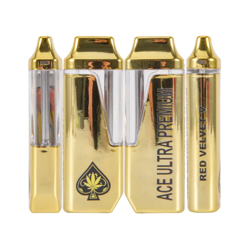 USA ace ultra premium disposable 2g vape pen empty vapes 10 flavors 500pcs/case