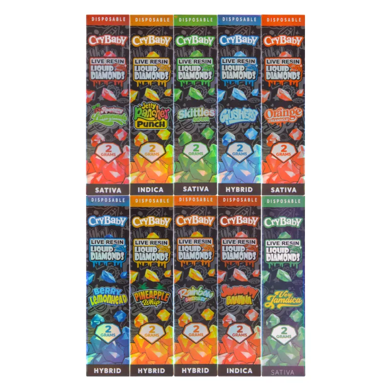USA Gen3 cry baby 2g 2000mg disposable vape pen empty vapes wholesale 10 flavors