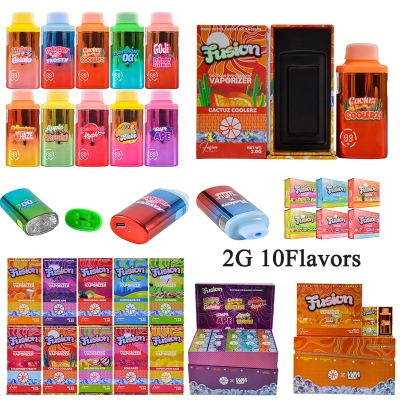 USA whole melt fusion 2g disposable empty vapes 10 flavors 01