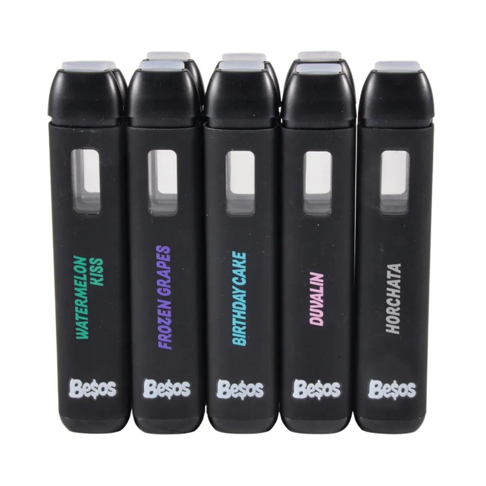 Besos 2g disposable vape cart empty vapes 10 flavors