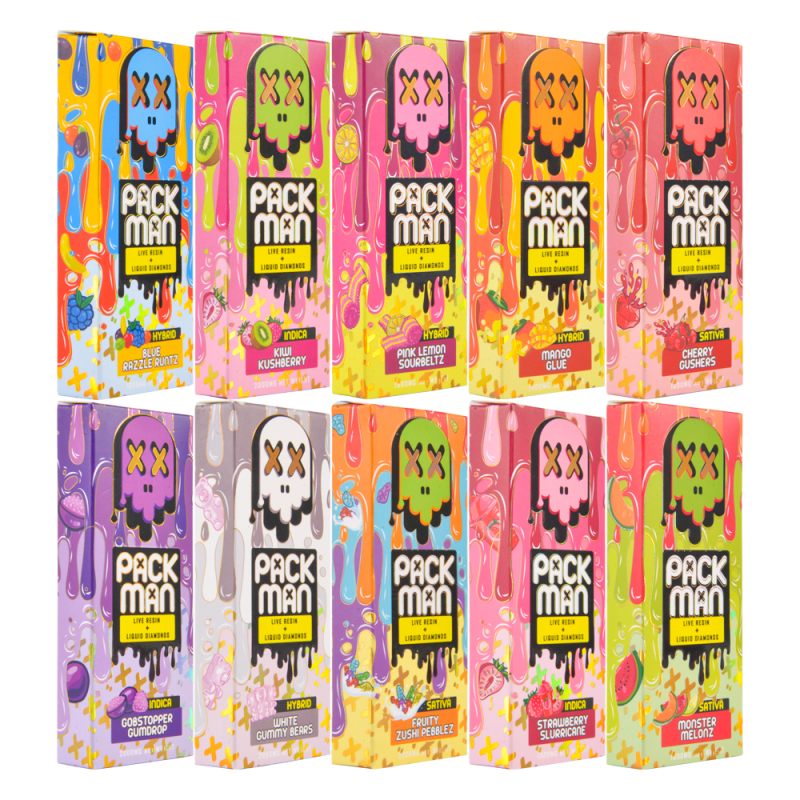 USA Pac man mini 2g disposable with screen 10 flavors