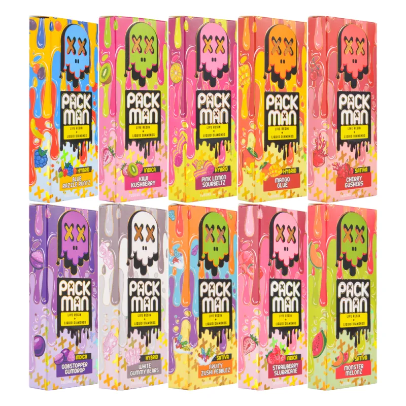 USA Pac man mini 2g disposable with screen 10 flavors