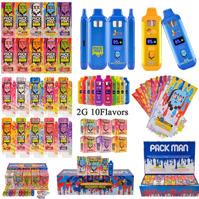 Pac man mini 2g disposable 2ml empty vapes with digital screen 10 flavors 01