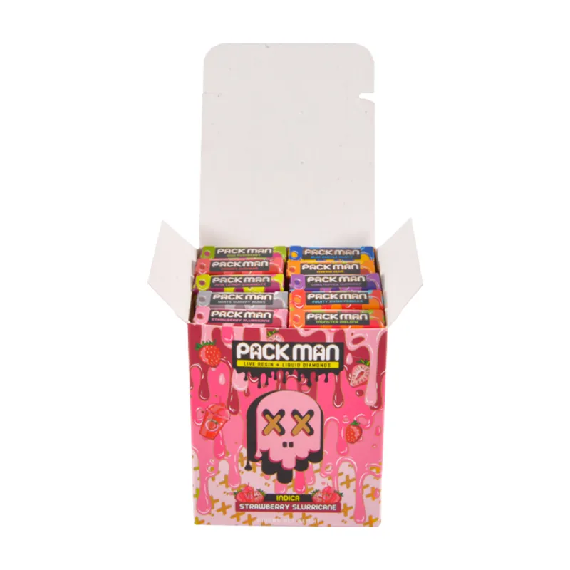 Pac man mini 2g disposable 2ml empty vapes with digital screen 10 flavors