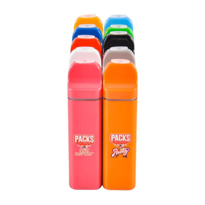 USA Packs X 10 Mixed Brand 2g Empty Vapes with Screen 10 flavors