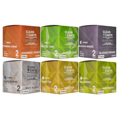 USA Clean cart 2g disposable empty vapes 10 flavors wholesale 02
