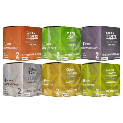 USA Clean cart 2g disposable empty vapes 10 flavors wholesale 02