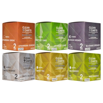 USA Clean cart 2g disposable empty vapes 10 flavors wholesale 02