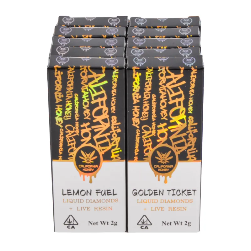 USA 2g california honey disposable 2ml 2000mg empty vapes 10 flavors