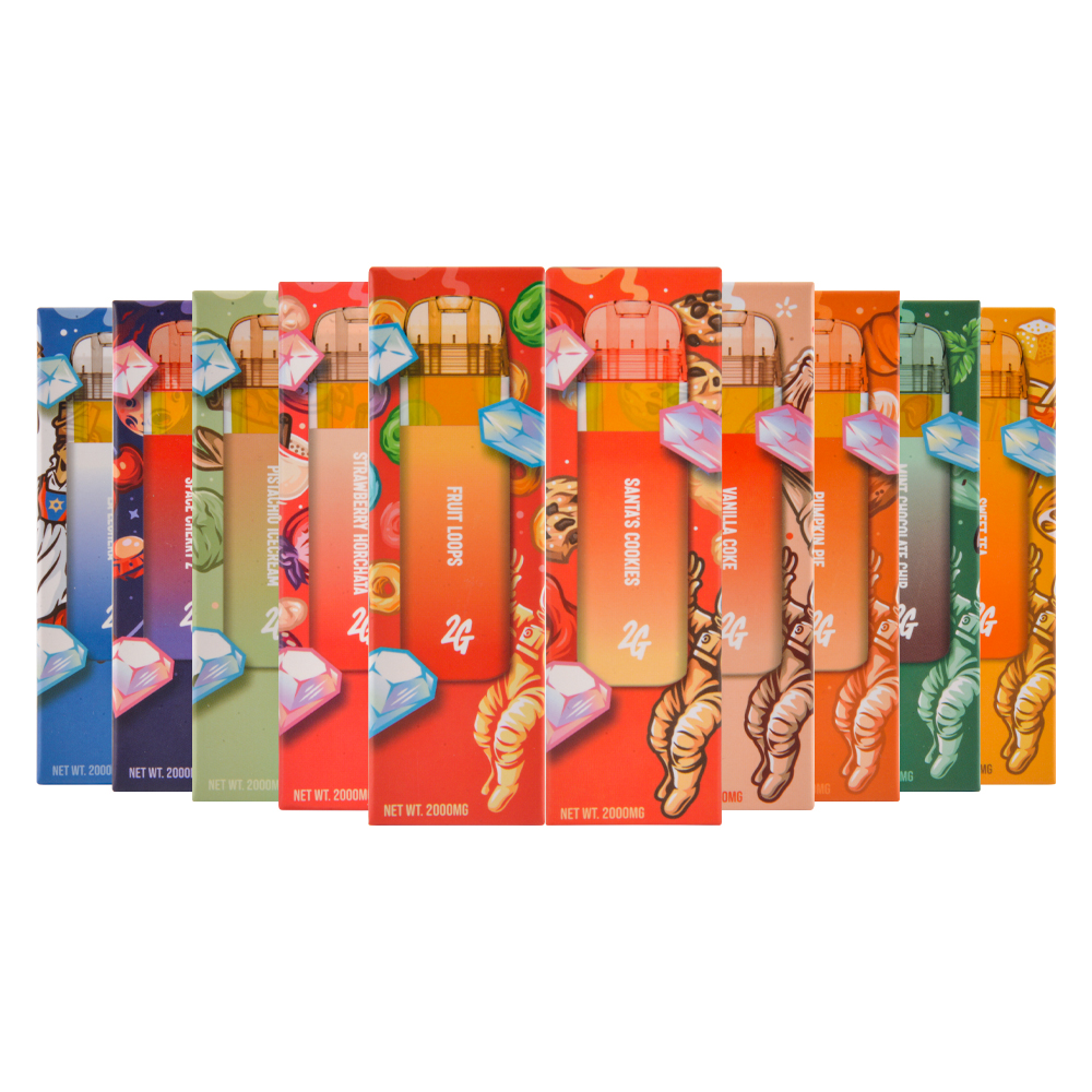 USA New Favorites Disposable with full screen Vape Pens 2G 10 Flavors    