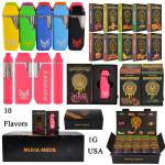 USA MUHA MEDS MAVRICKS Disposable Vape Pens Colorful 1g new flavors