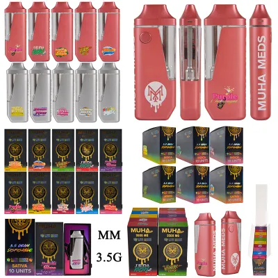 USA Pink Muha Meds 3.5g disposable vape pen 10 flavors empty vapes wholesale 01