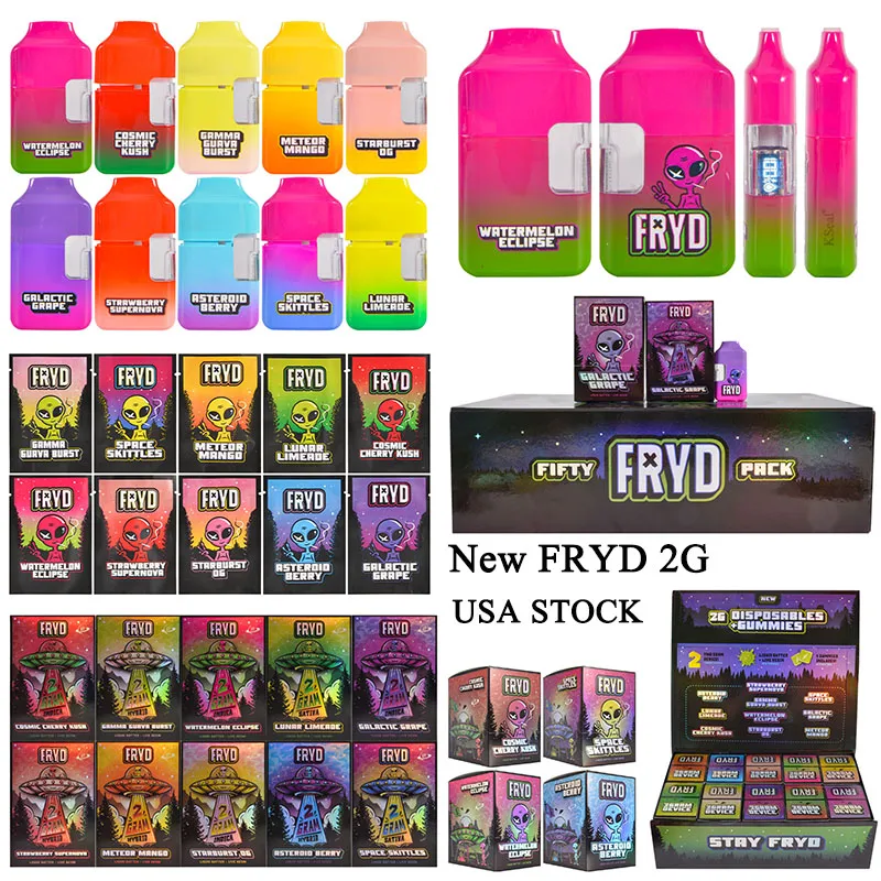 New FRYD 2g disposable vapes with k-seal 10 flavors