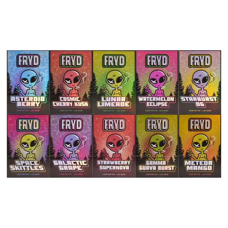 New FRYD 2g disposable vapes with k-seal 10 flavors