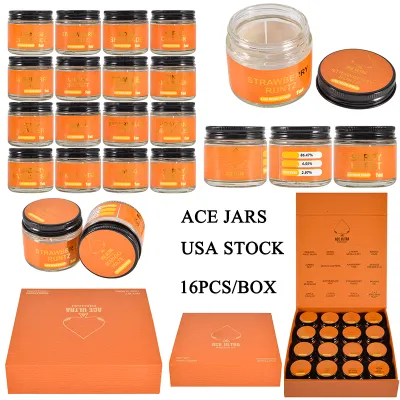USA ultra premium Orange ace live resin sugar 1oz jars 10 flavors wholesale  01