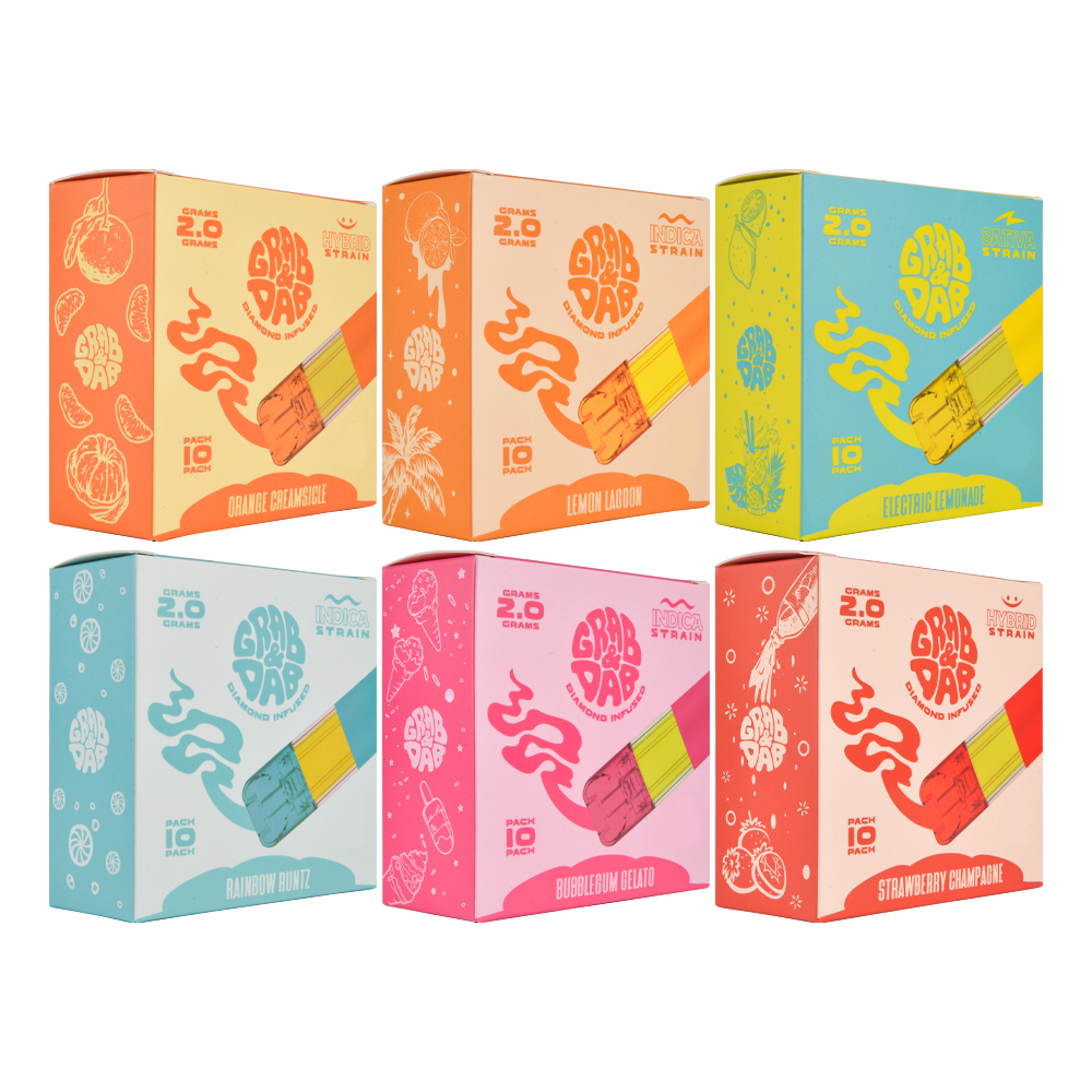 USA 2025 New GRAB&DAB disposable vapes 2g new 10 Flavors