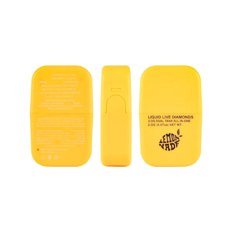 USA Cookies lemonade 2g disposables dual chambers with large screen empty vapes 20 flavors