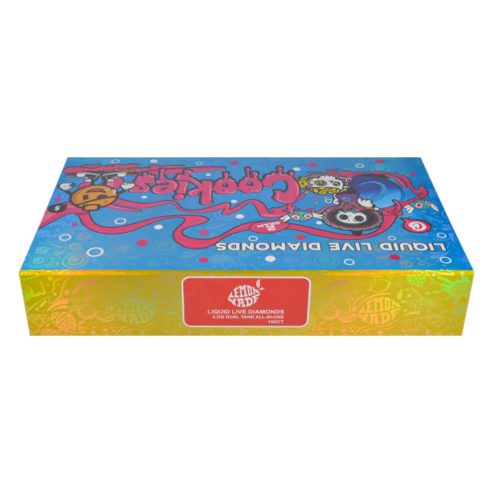 USA Cookies lemonade 2g disposables dual chambers with large screen empty vapes 20 flavors