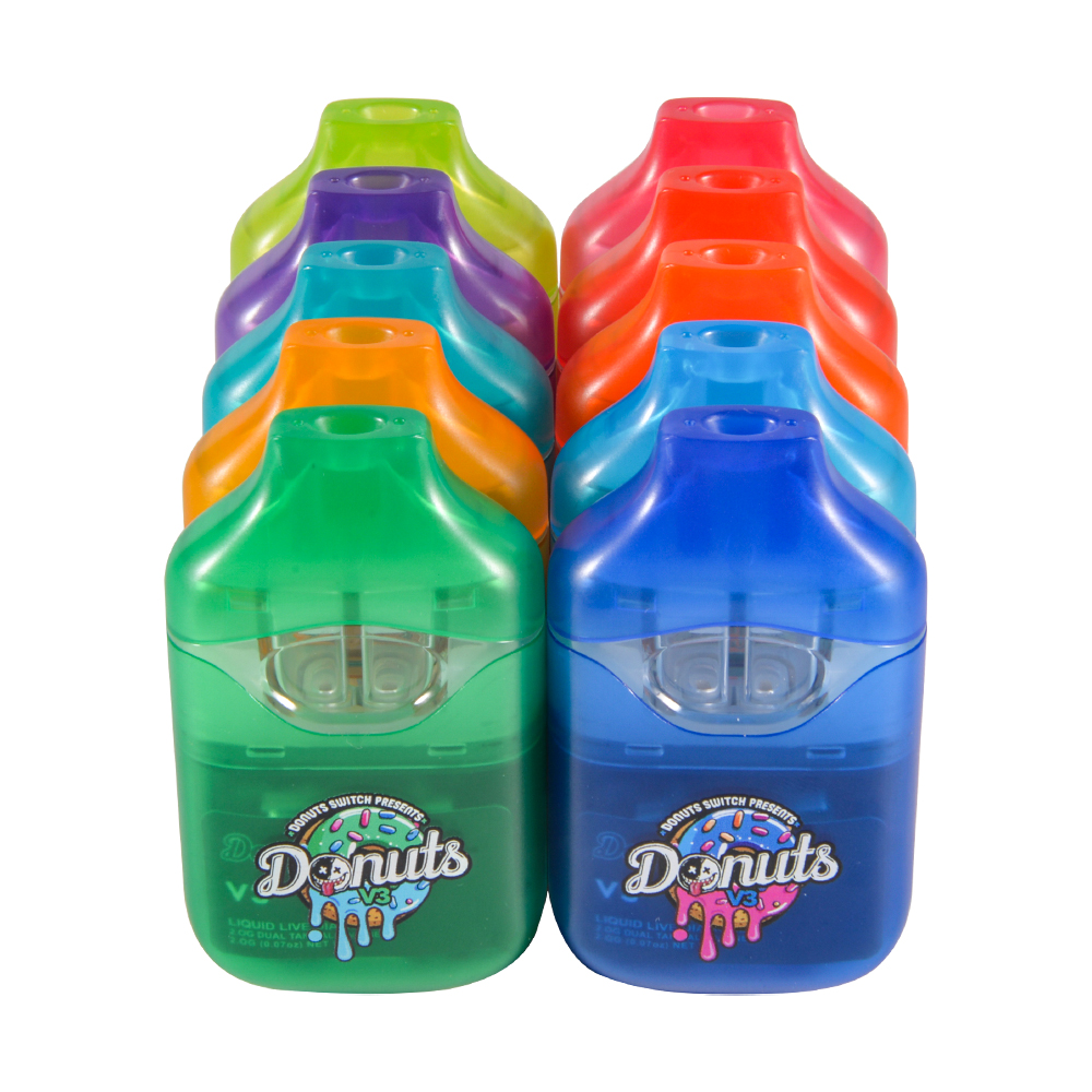 USA Donuts Switch V3 1G+1G Dual Chambers disposables 20 flavors empty vapes wholesale