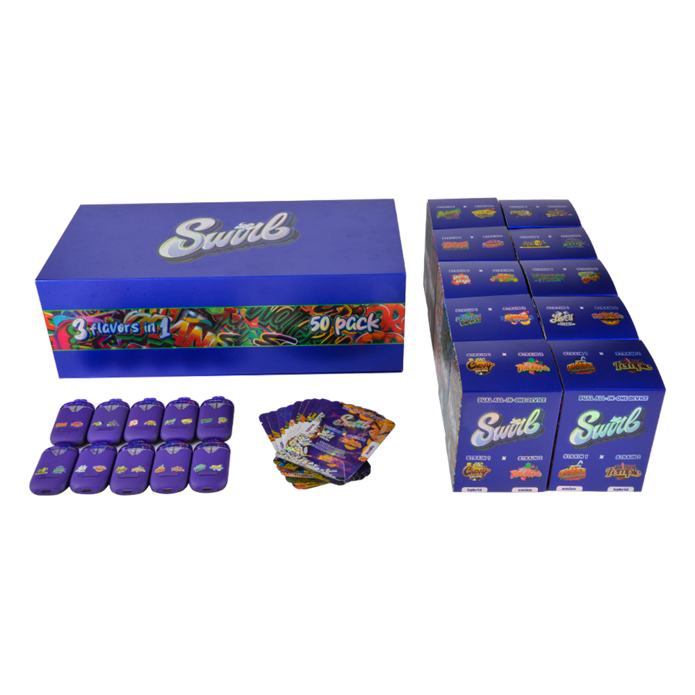 Italy stock Swirl 1G+1G Disposables empty vapes 20 flavors wholesale